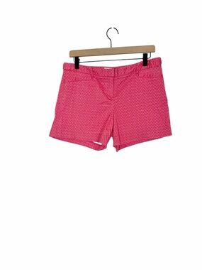 Laundry By Shelli Segal Pink Geometric Print Shorts Chinos 4” Inseam Shells